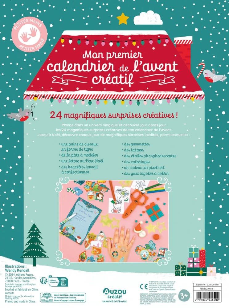 Auzou - Mon Premier Calendrier de l'Avent Créatif