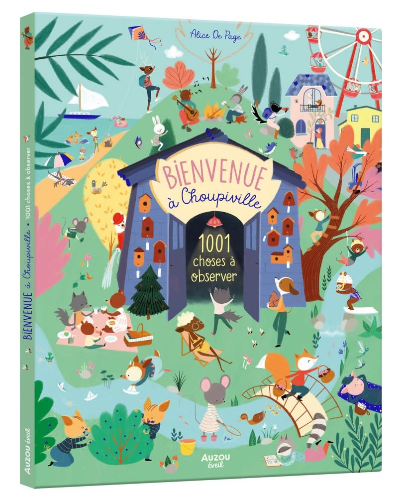 Auzou - Livre, Bienvenue à Choupiville, 1001 Choses à Observer, 6 mois et +