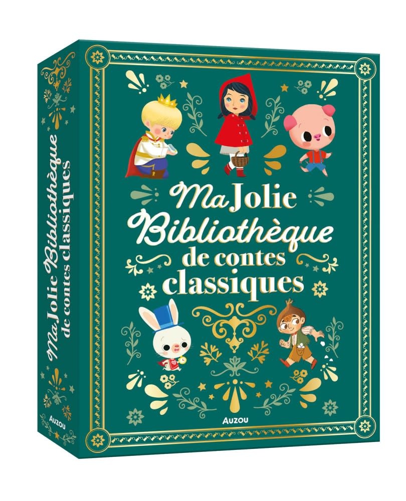 Auzou - Coffret Ma Jolie Bibliothèque de Contes Classiques, 3 ans et +