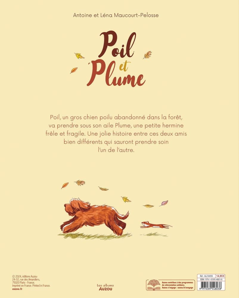 Auzou - Livre, Poil et Plume, 3 ans et +