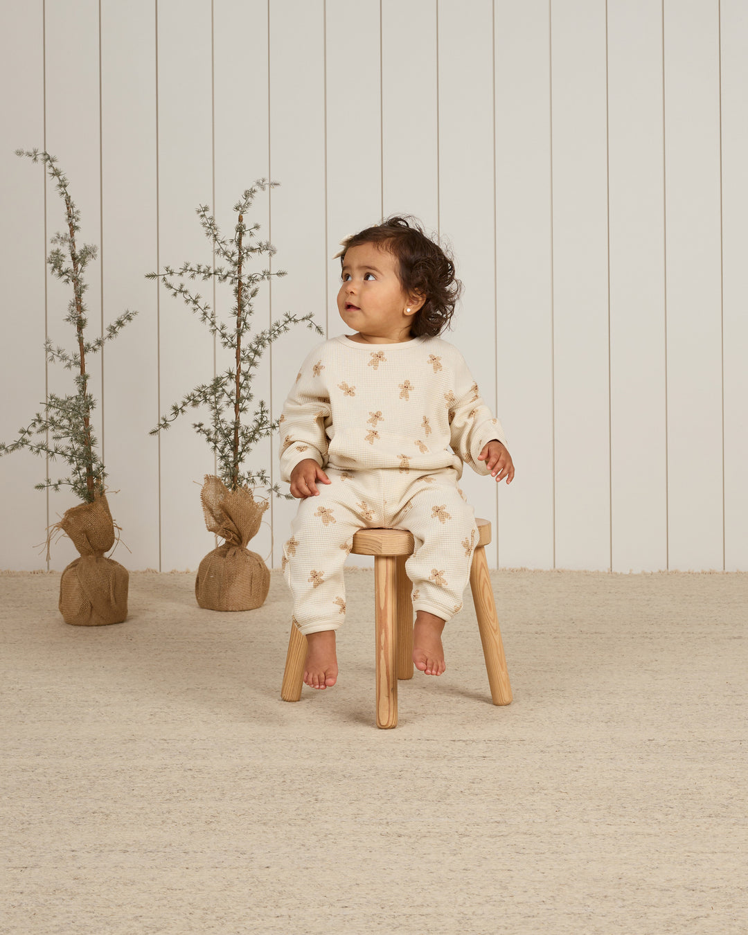 Quincy Mae - Waffle Sweater and Pant Set, Gingerbread