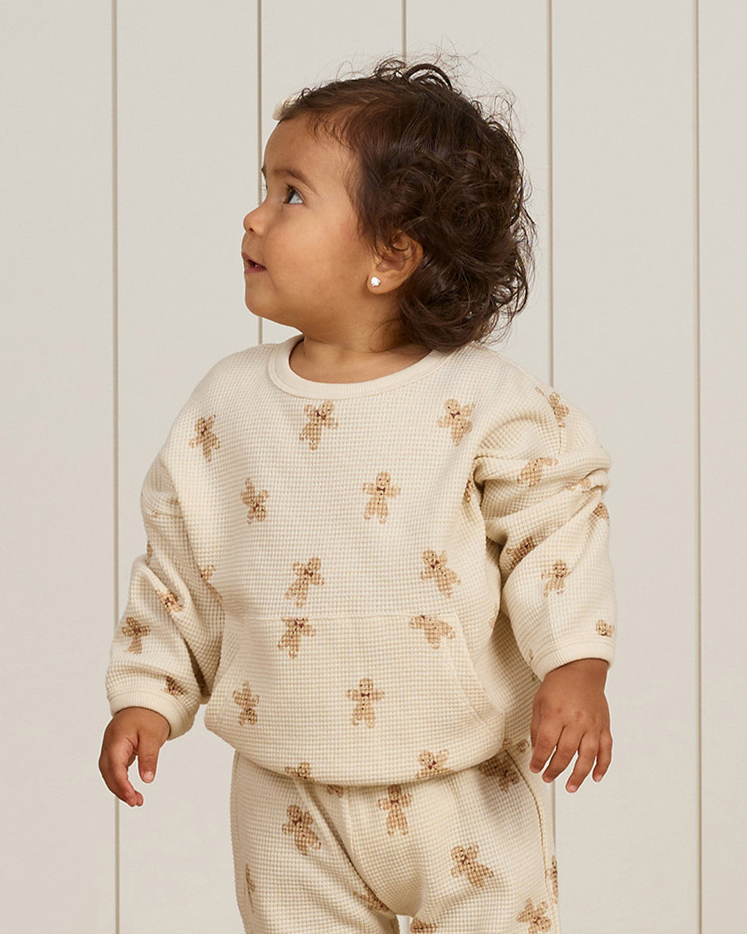 Quincy Mae - Waffle Sweater and Pant Set, Gingerbread