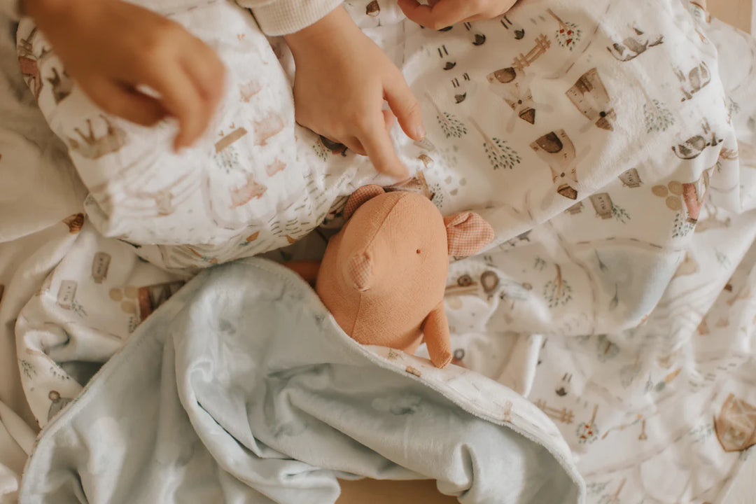 Couverture en Peluche, La Ferme de Gédéon