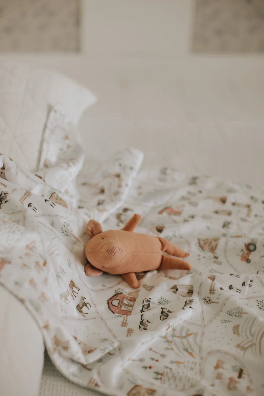 Couverture en Peluche, La Ferme de Gédéon