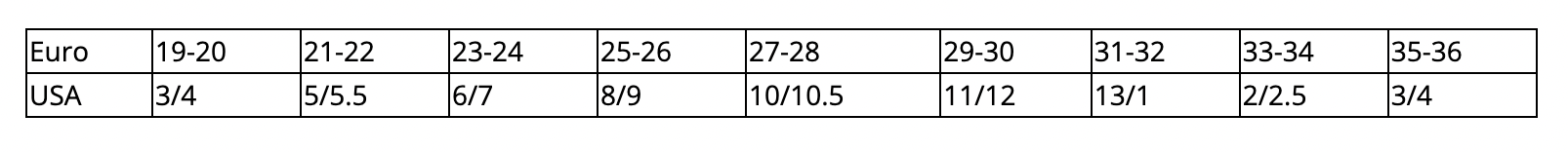 Size Chart Image