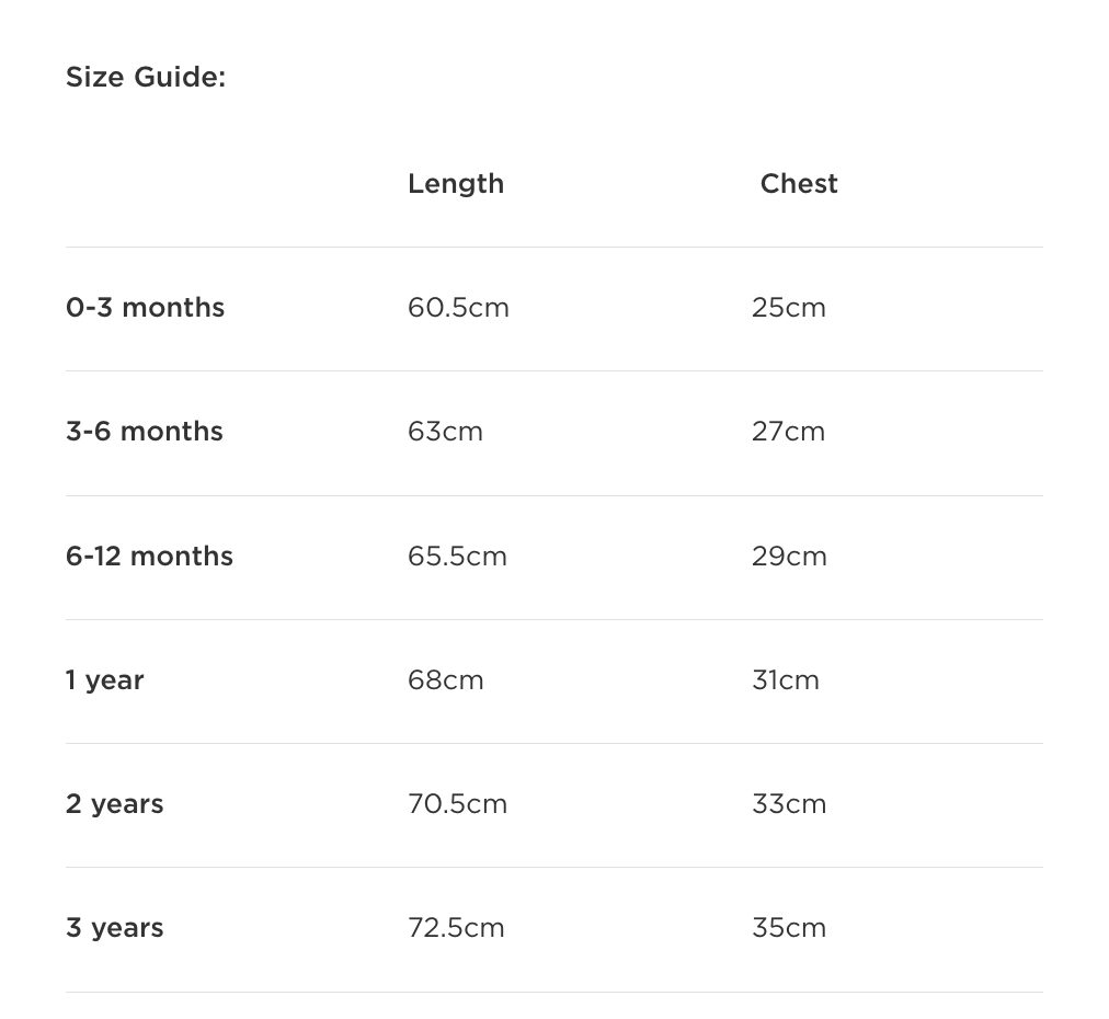 Size Chart Image