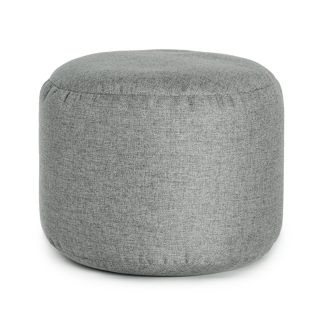 Round Ottoman and Footrest, Sepia Collection