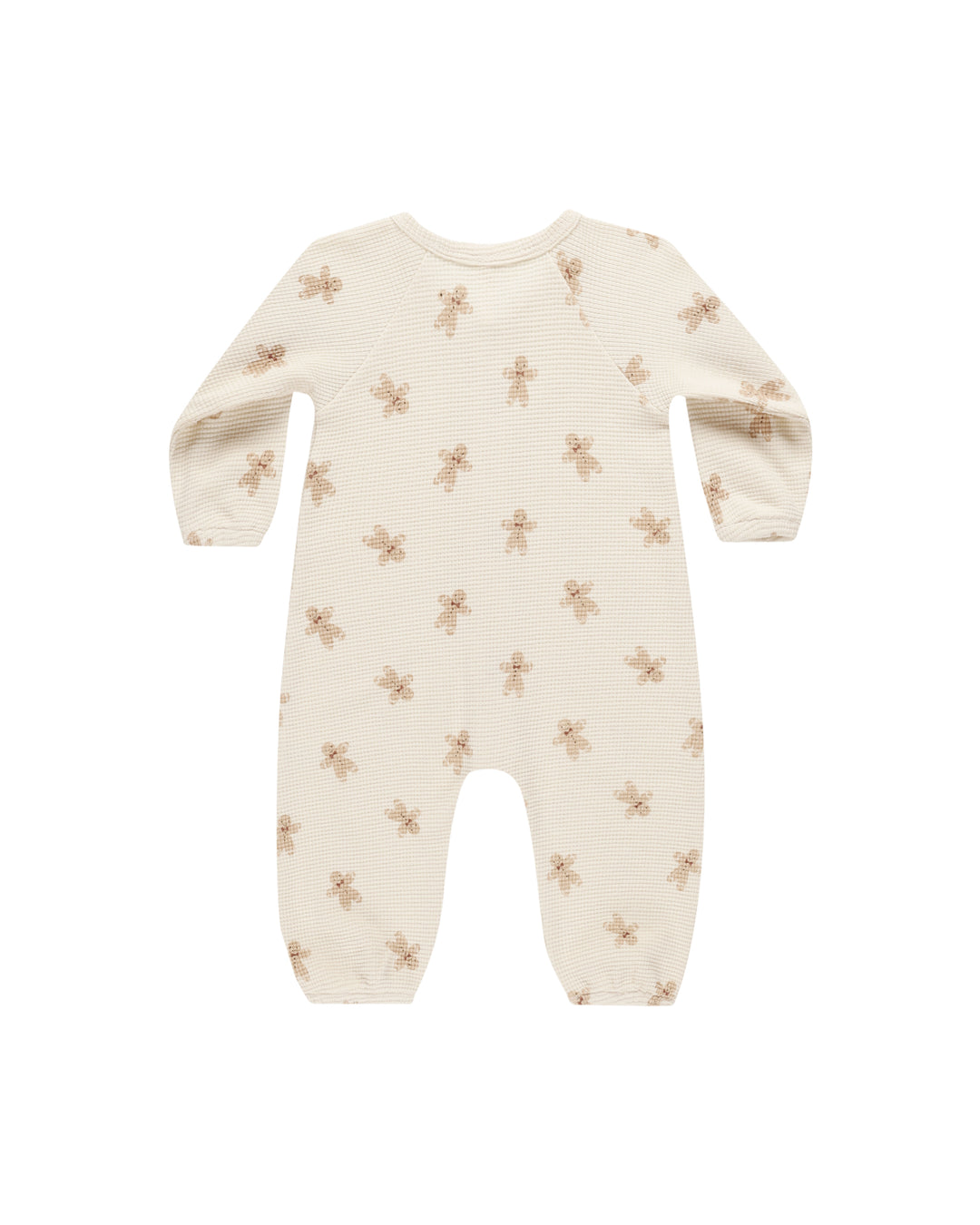 Quincy Mae - Waffle Long Sleeve Jumpsuit, Gingerbread