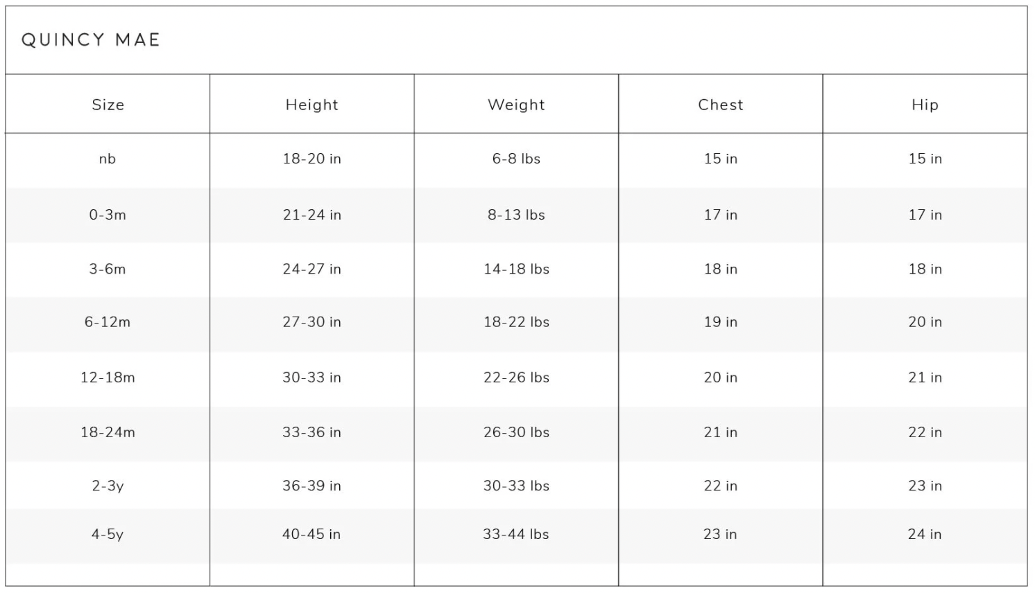 Size Chart Image