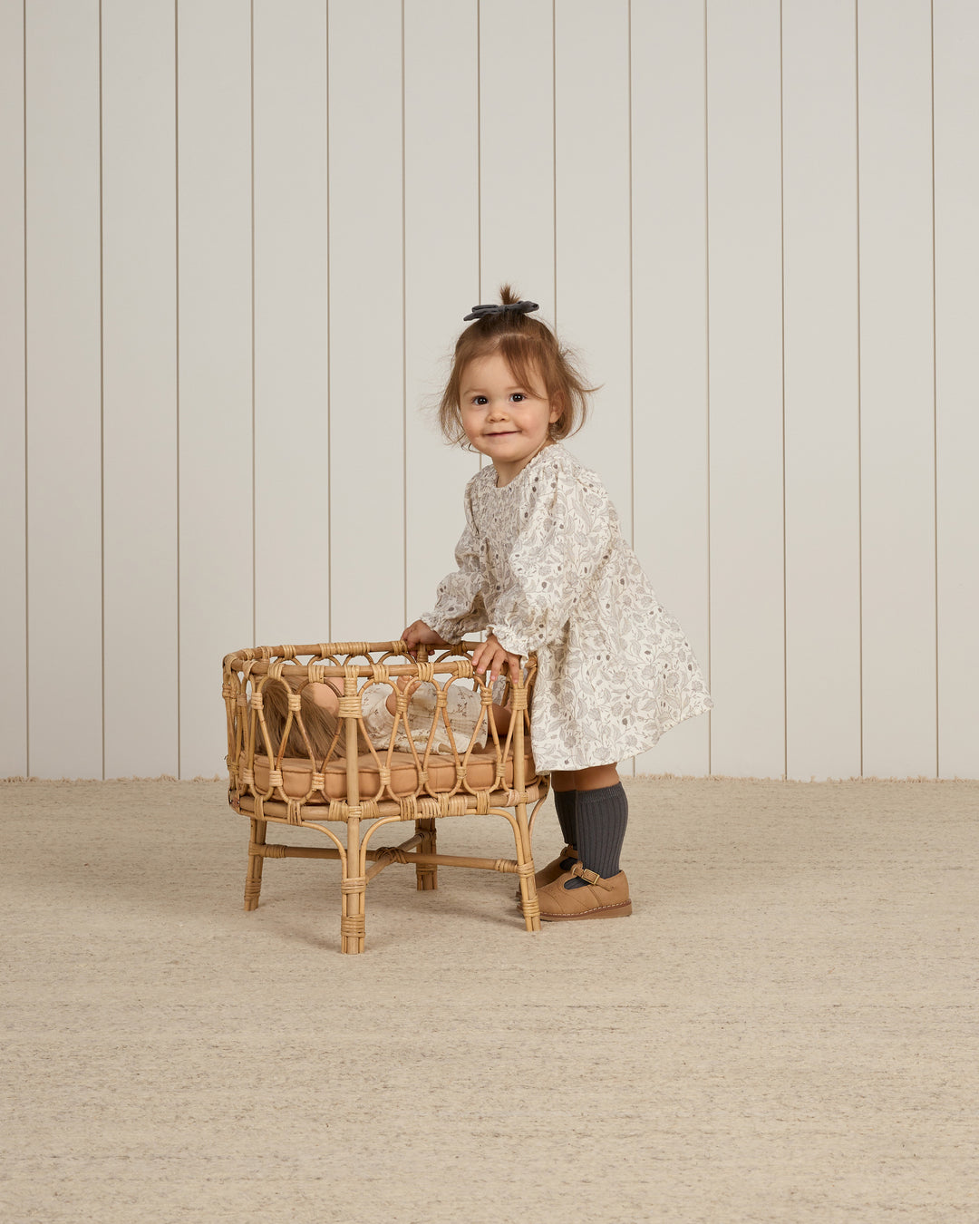 Quincy Mae - Robe à Manches Longues, Fleurs d'Hiver