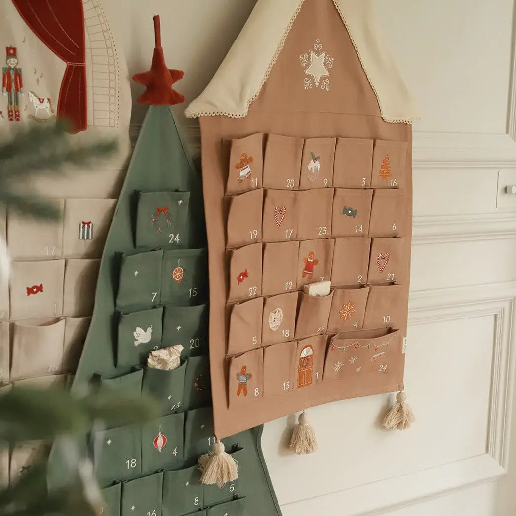 Calendrier de l'Avent de Noël, Maison en Pain d'Épices