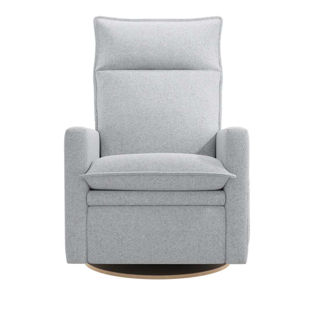 Arya Motorized Reclining Swivel Armchair, Arlo Heather Grey