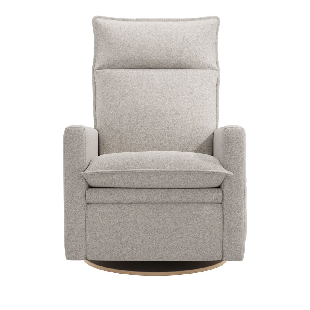 Arya Motorized Reclining Swivel Armchair, Heather Pearl