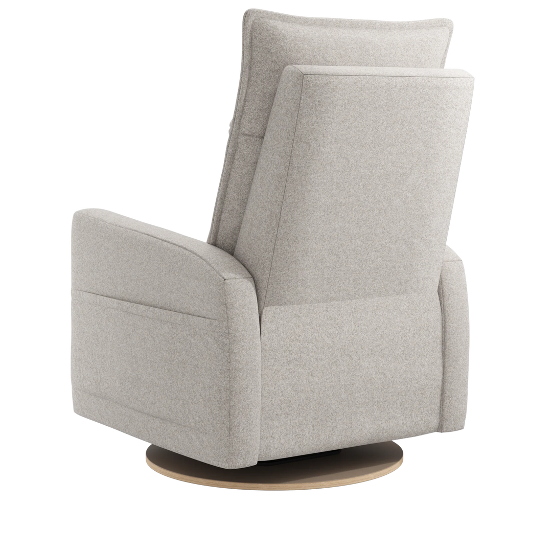 Arya Motorized Reclining Swivel Armchair, Heather Pearl