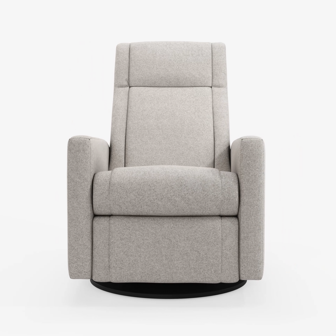 Nelly Reclining Swivel Armchair, Arlo Pearl