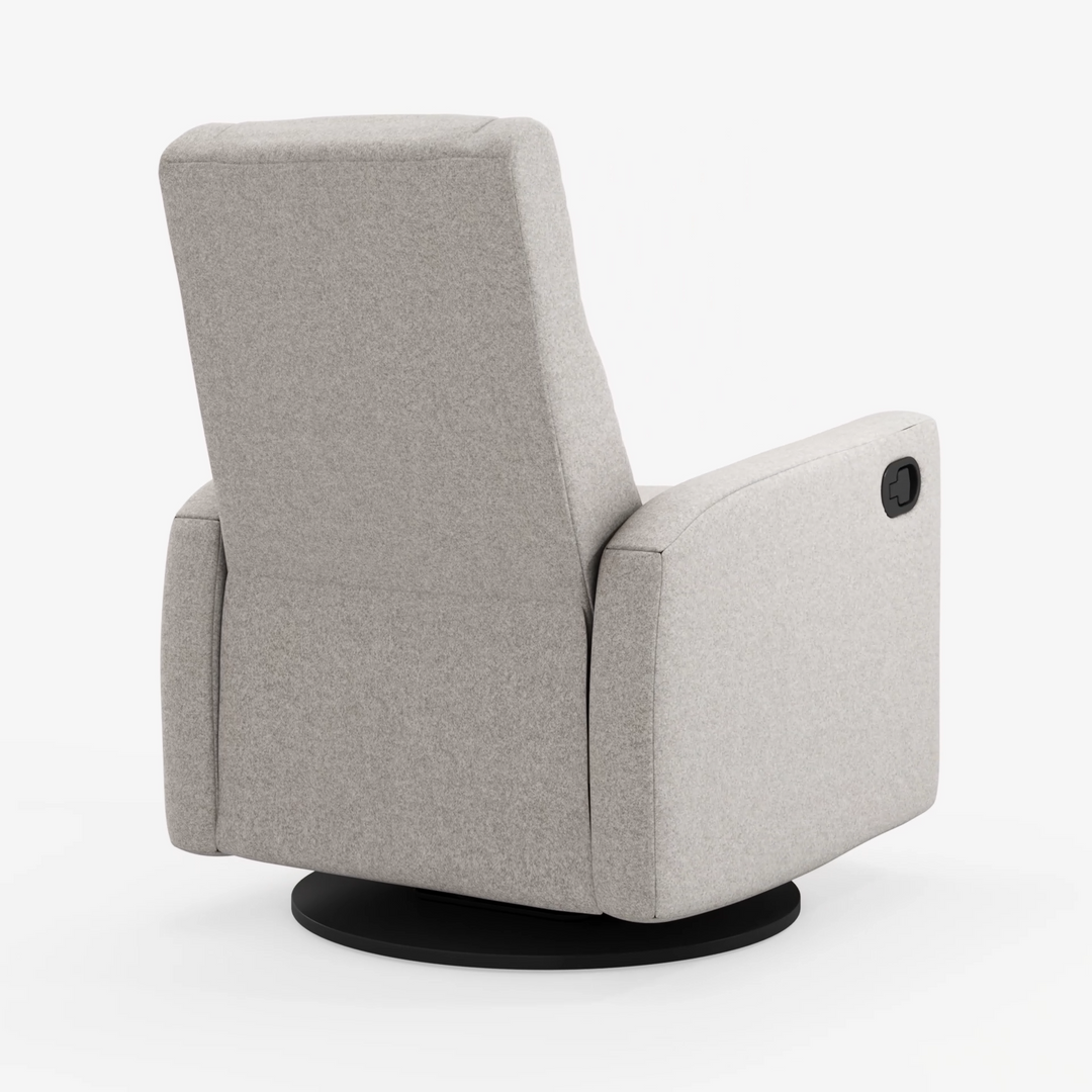 Nelly Reclining Swivel Armchair, Arlo Pearl