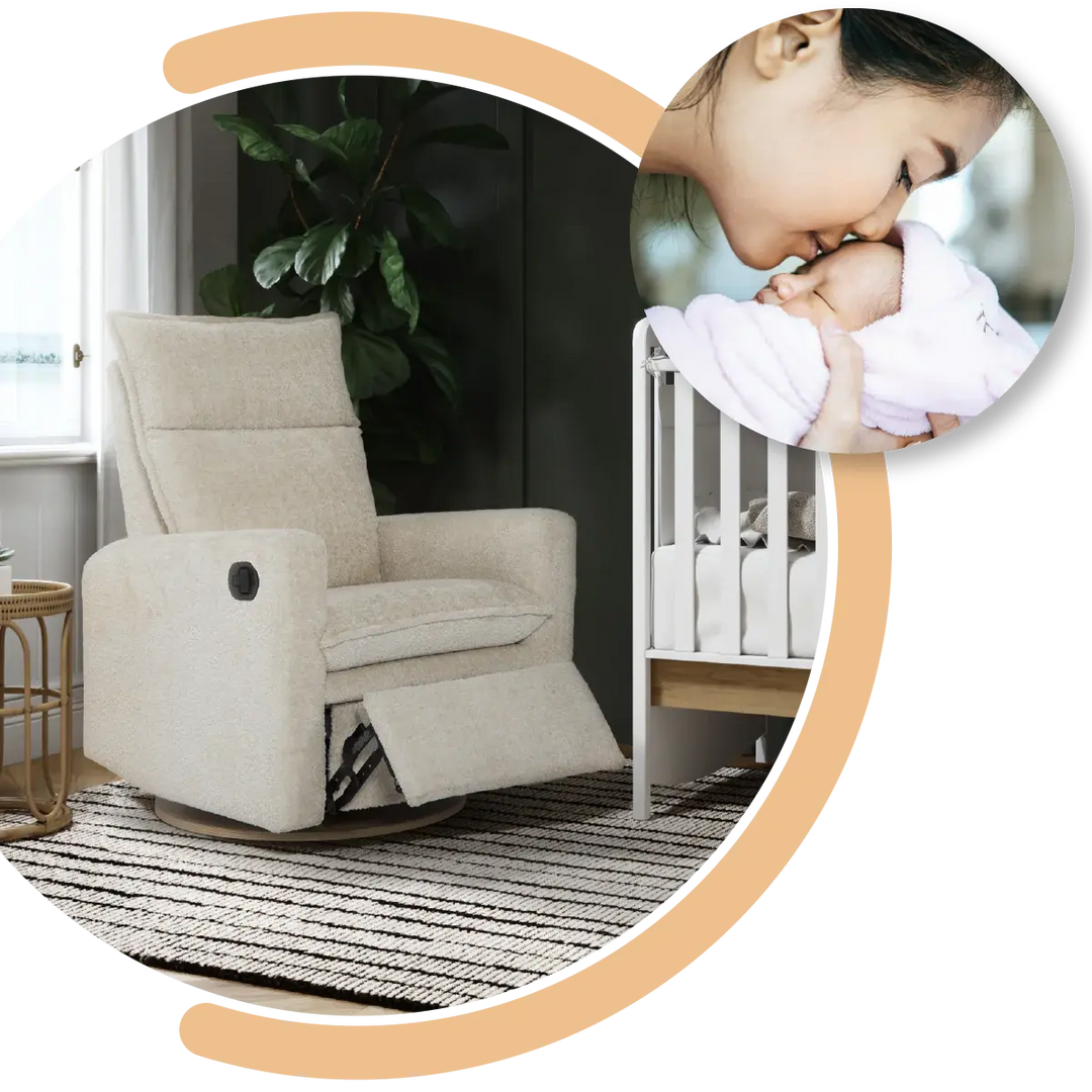 Jaymar BB - Fauteuil Pivotant Inclinable Arya, Mouton Crème