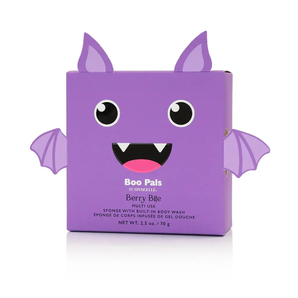 Spongellé - Éponge de Corps Infusée de Gel Douche, Chauve-Souris