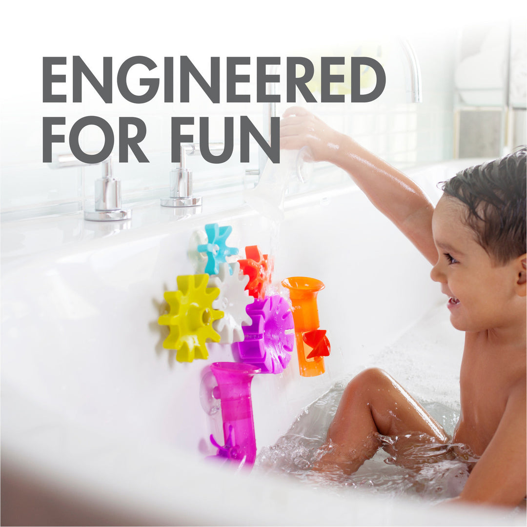 Boon - Ensemble de Jeux pour le Bain Tubes, Tuyaux et Rouages, 13 Morceaux