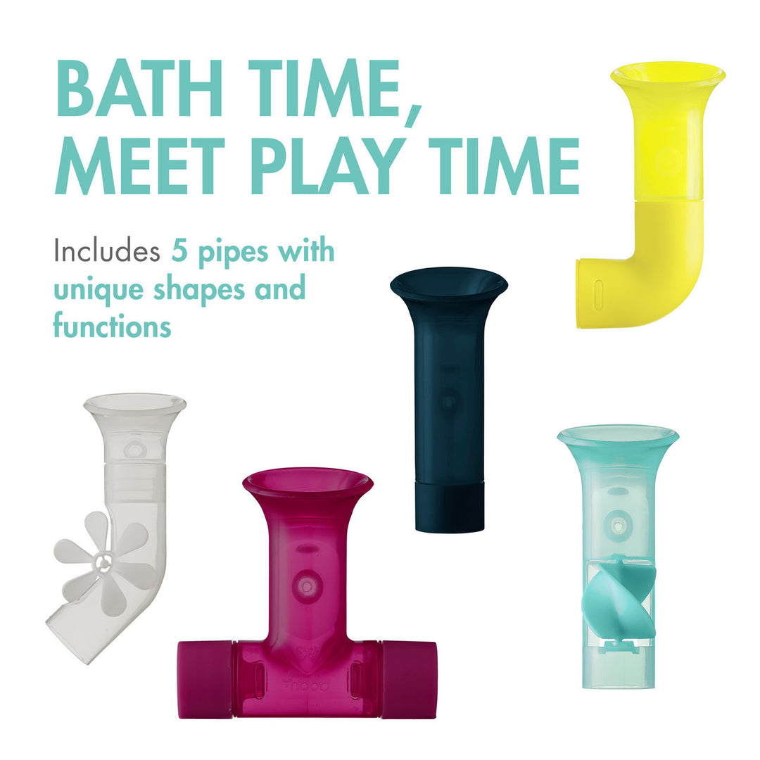 Boon - Pipes Building Bath Toy, Multicolour