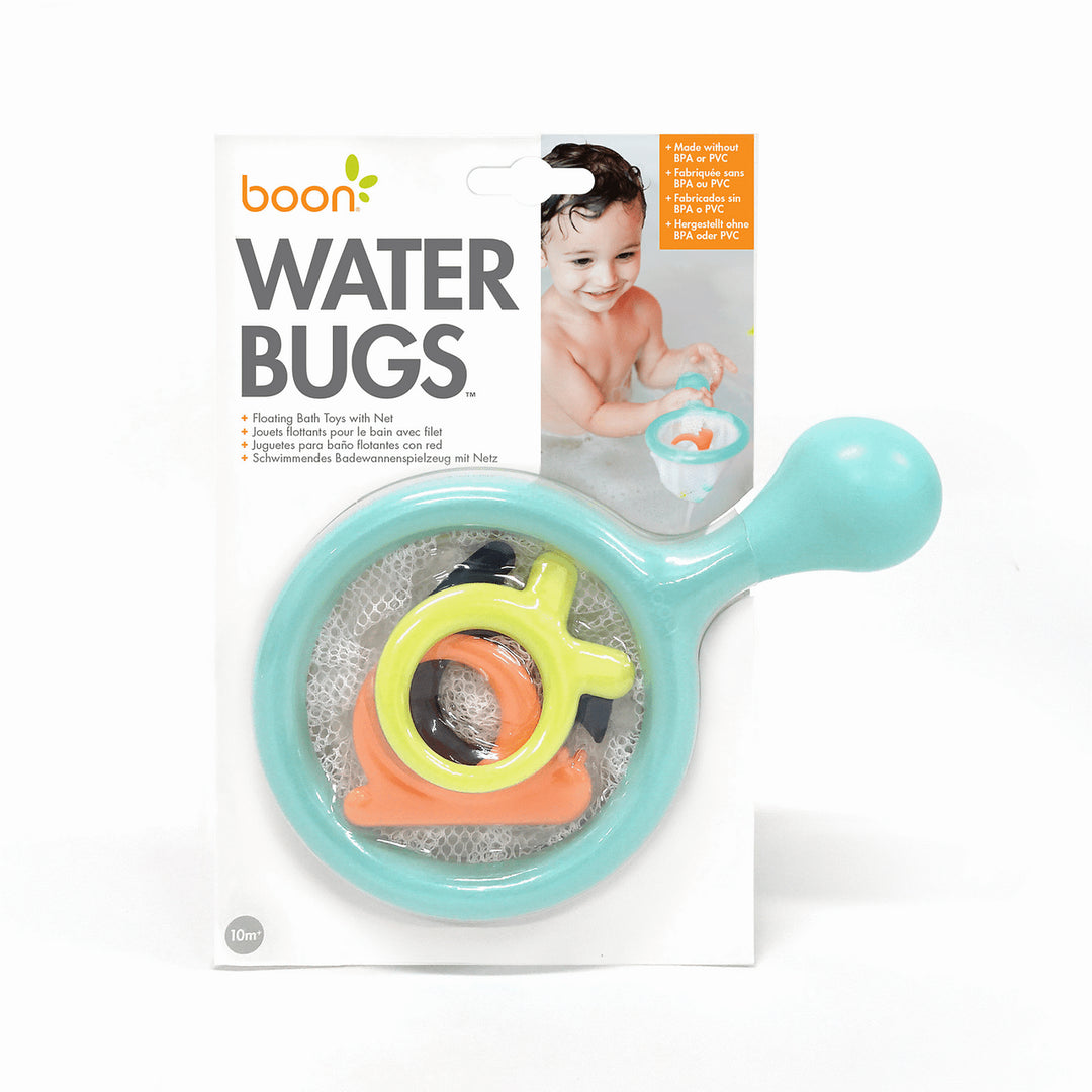 Boon - Water Bugs Floating Bath Toys with Net, Teal