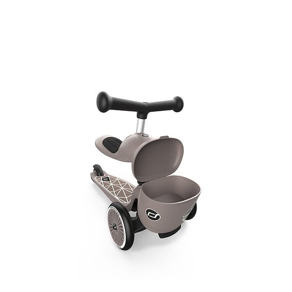 Scoot & Ride - Trottinette 2-en-1 Highwaykick 1 Lifestyle,Lignes Brunes