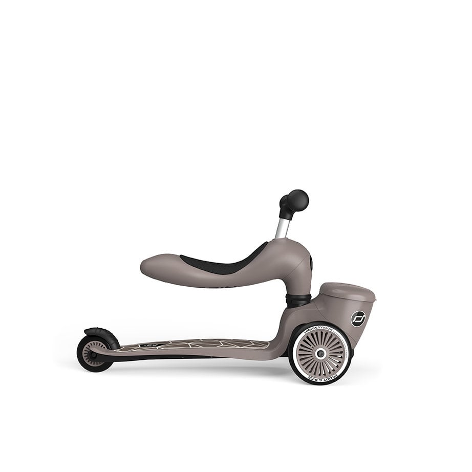 Scoot & Ride - Trottinette 2-en-1 Highwaykick 1 Lifestyle,Lignes Brunes