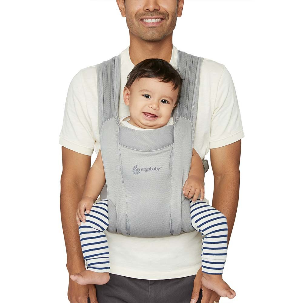 Ergobaby - Porte-bébé Embrace, Filet Gris Pâle