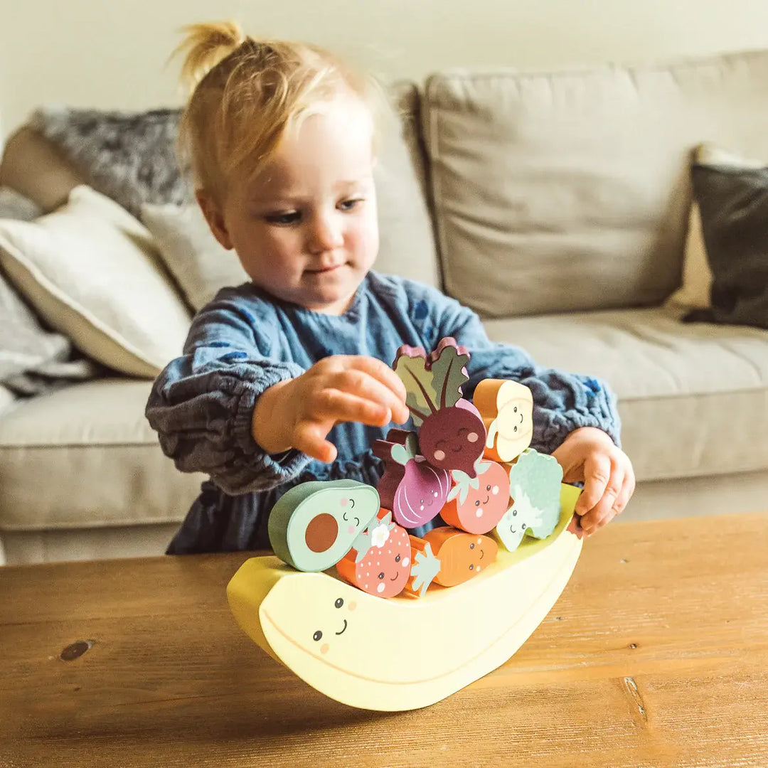 Orange Tree Toys - Jeu d'Équilibre, Légumes et Amis