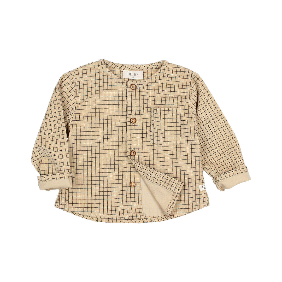 Búho - Mini Check Shirt, Wheat