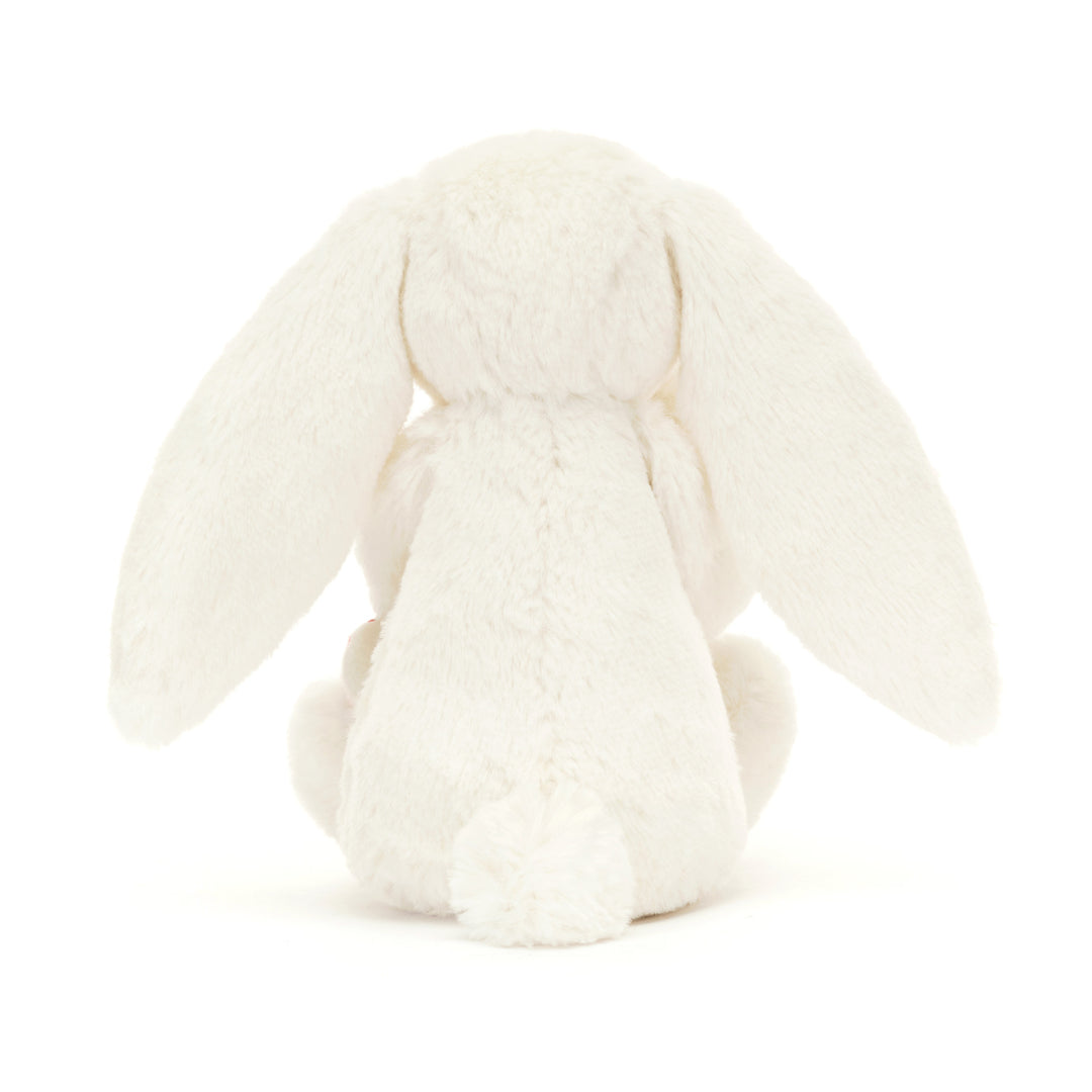 Jellycat - Lapin Bashful avec Canne de Noël 7"