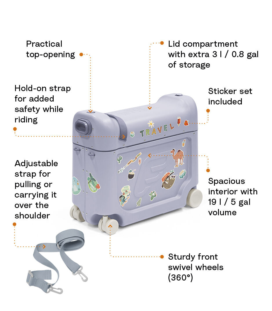 Stokke - Valise et Lit de Voyage BedBox JetKids V4, Bleu Arctique