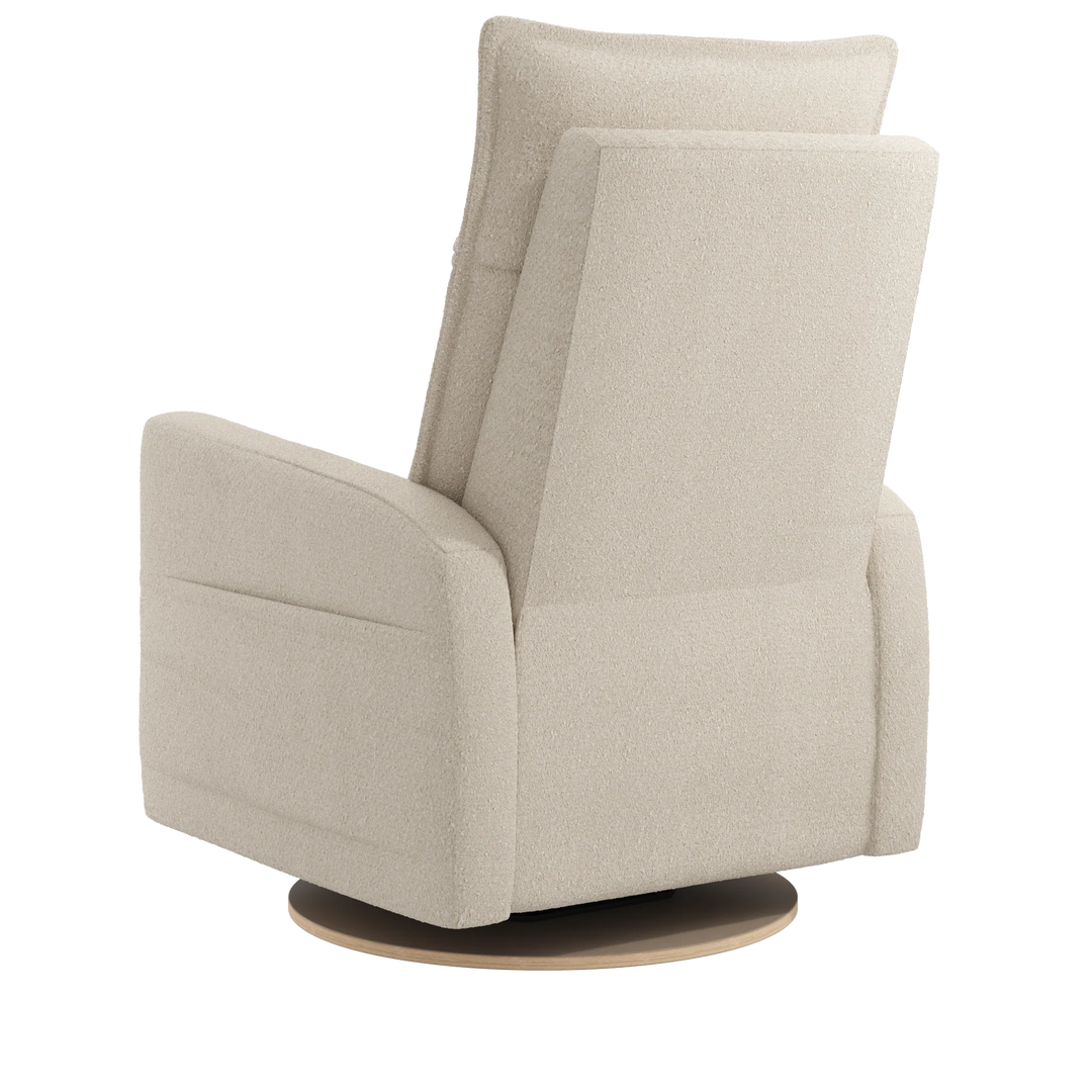 Arya Motorized Reclining Swivel Armchair, Sheep Cream