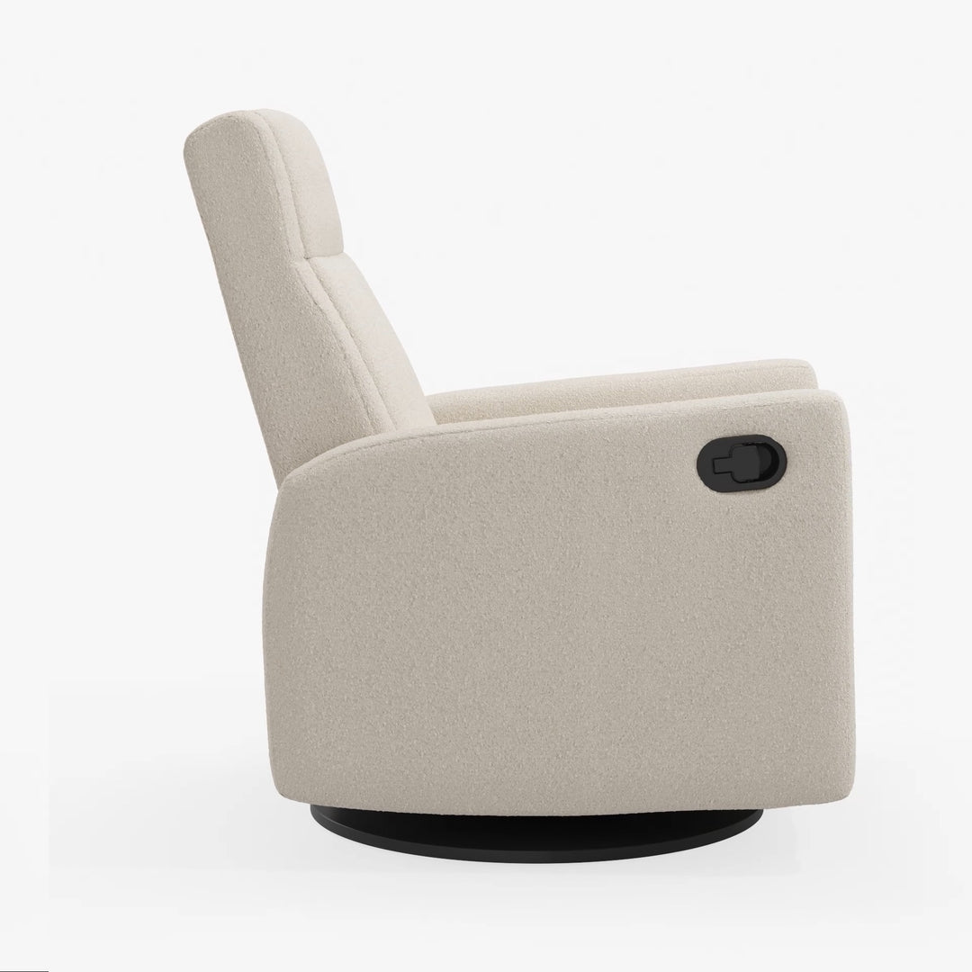 Nelly Reclining Swivel Armchair, Beyond Sheep Cream