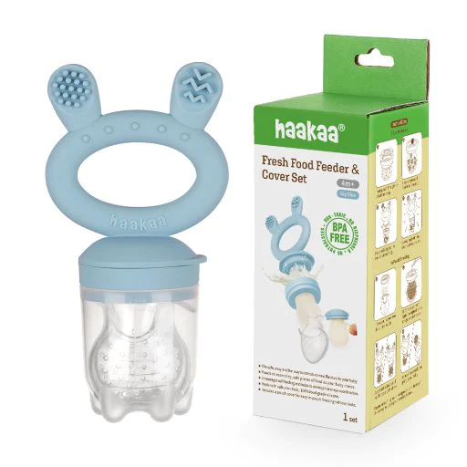 Haakaa - Fresh Food Teether Feeder with Cover, Oat