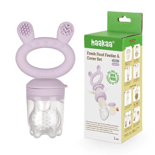 Haakaa - Fresh Food Teether Feeder with Cover, Oat