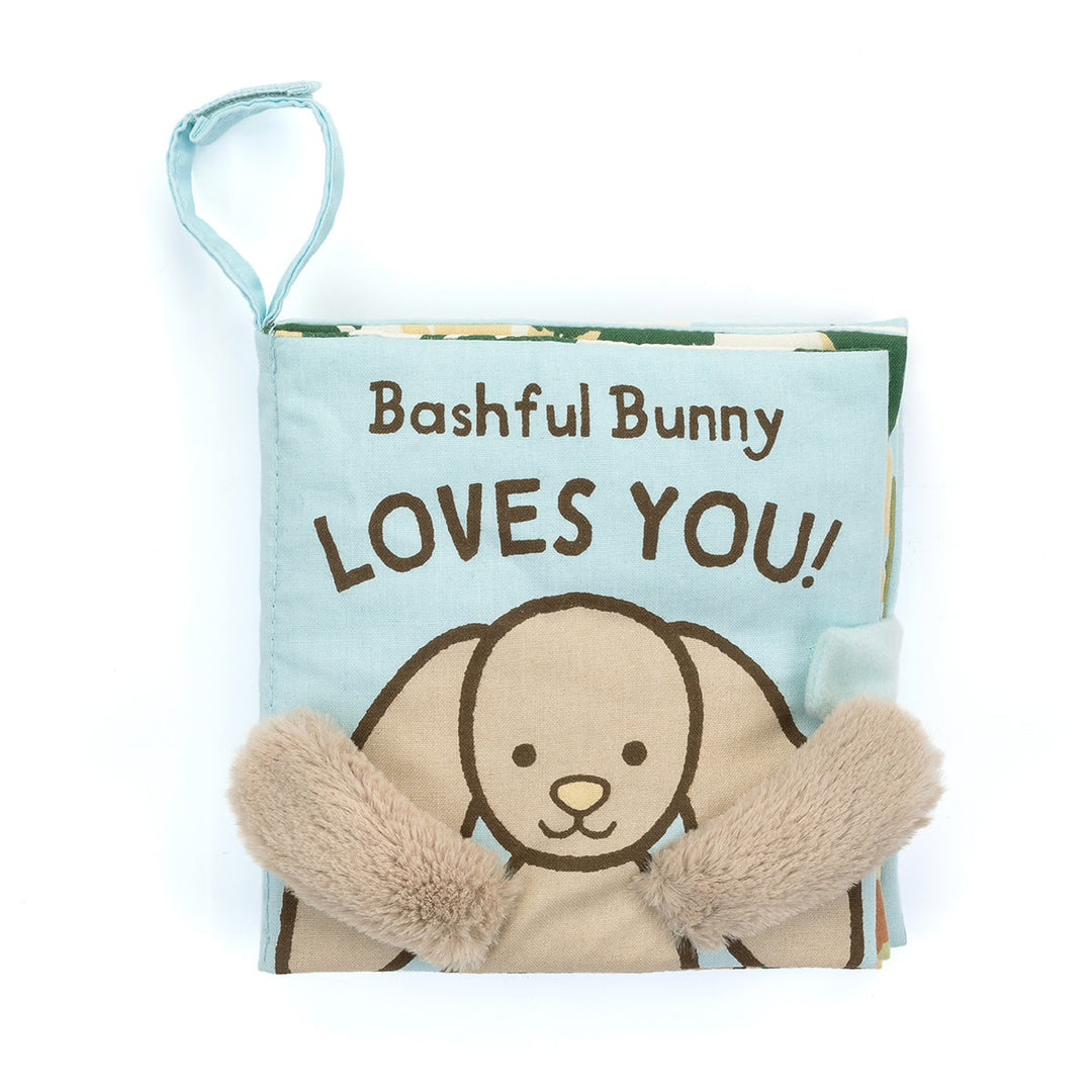 Jellycat - Livre Souple, Bashful Bunny Loves You