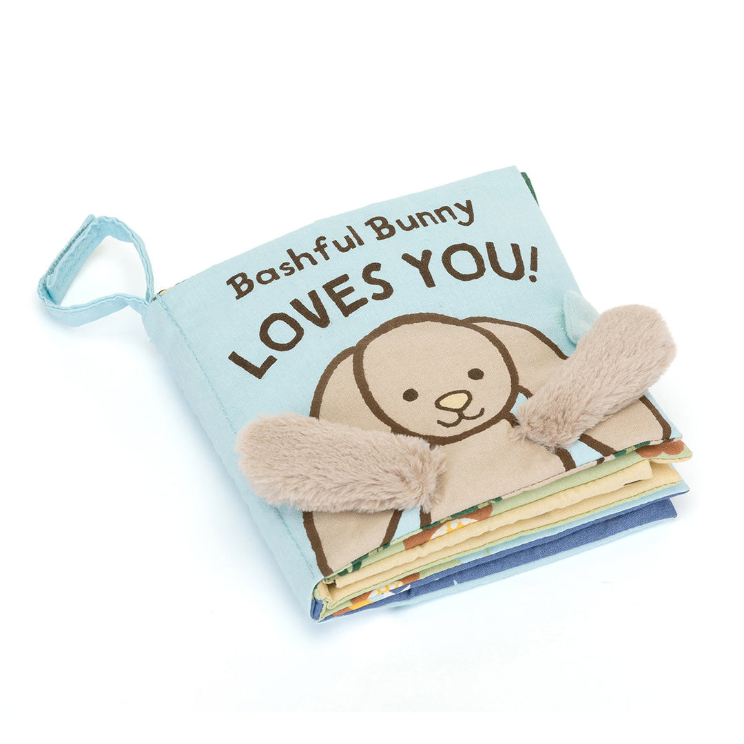 Jellycat - Livre Souple, Bashful Bunny Loves You