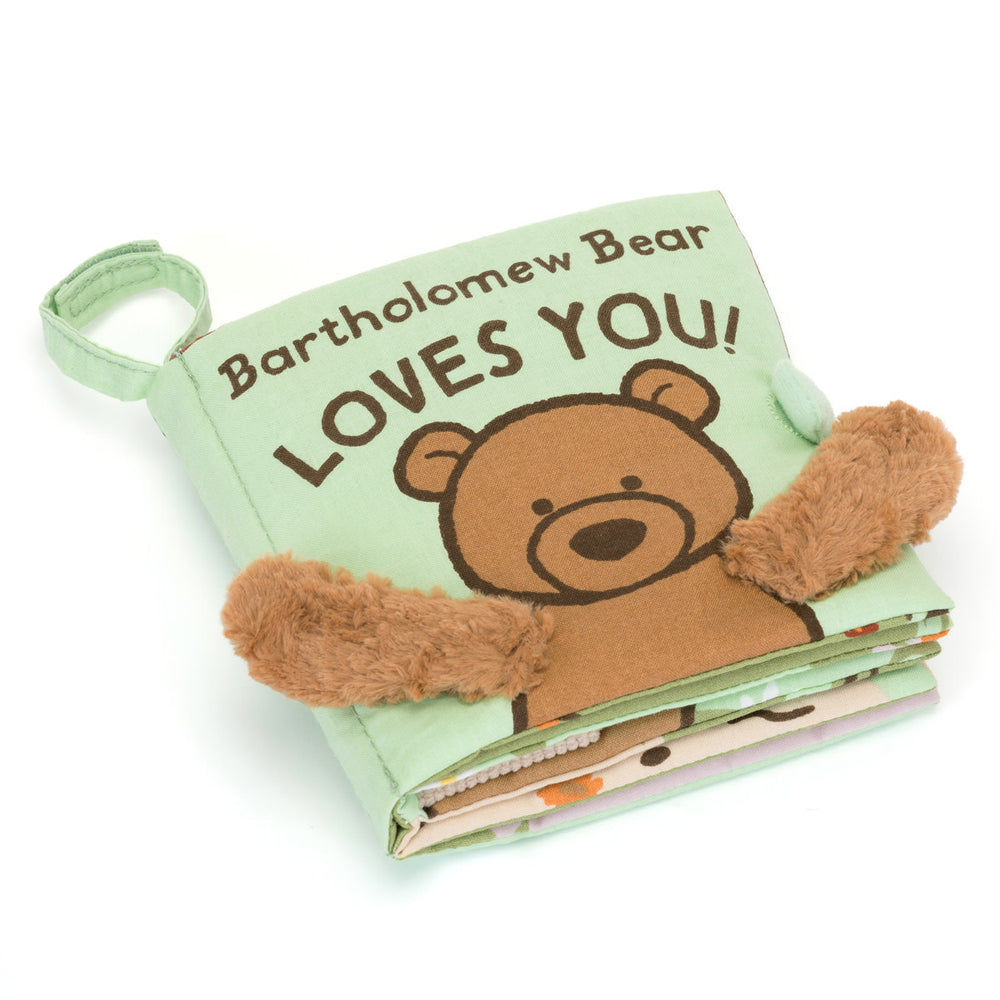 Jellycat - Livre Souple, Bartholomew Bear Loves You