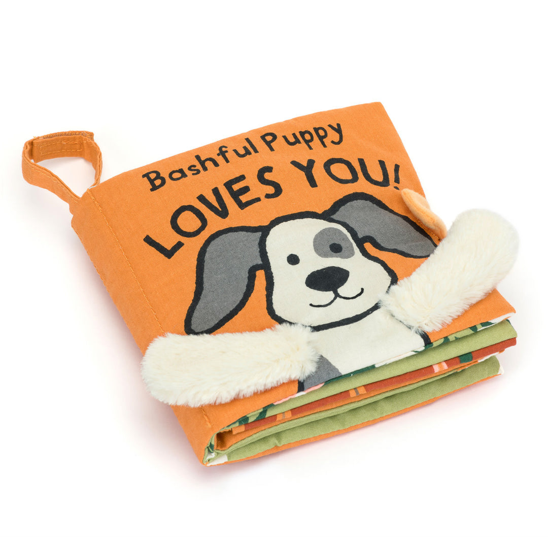 Jellycat - Livre Souple, Bashful Puppy Loves You