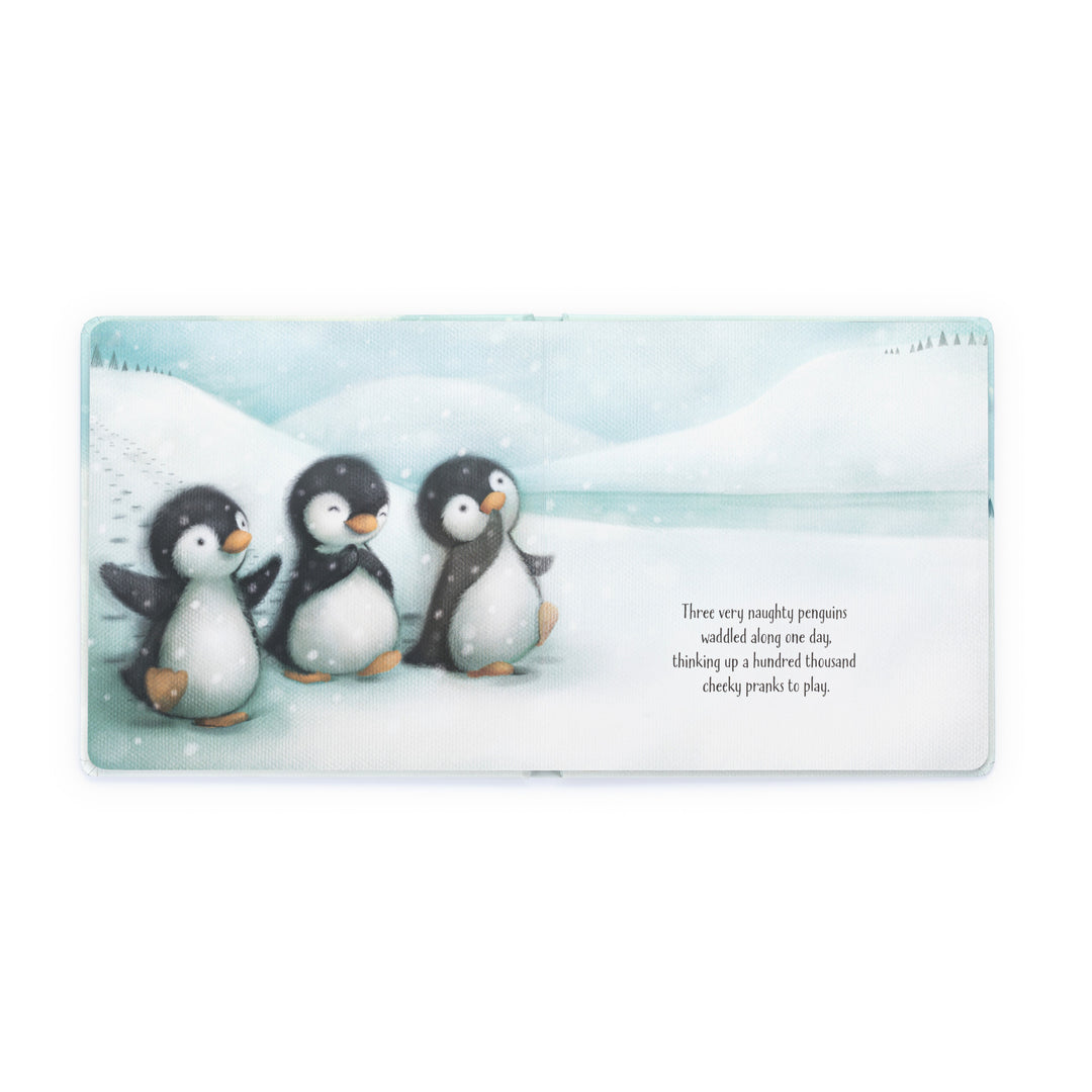 Jellycat - Livre, The Naughty Penguins, 2 ans +