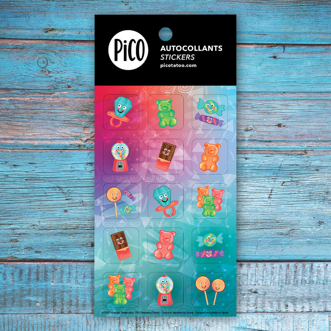 Pico Tatoo - Lot de 10 Feuilles d'Autocollants, Gourmand