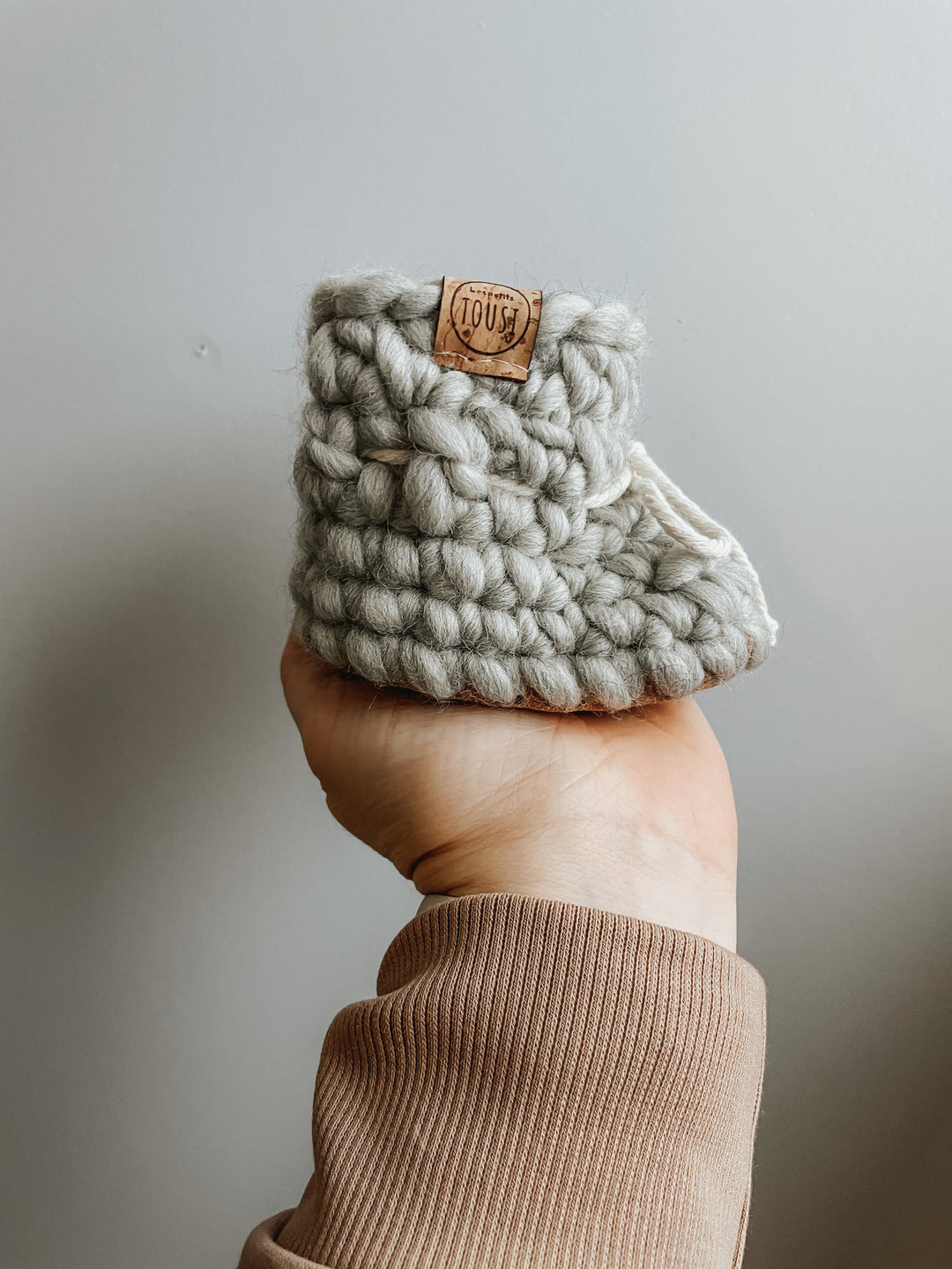 Les Petits Tousi - Wool Booties, Mist