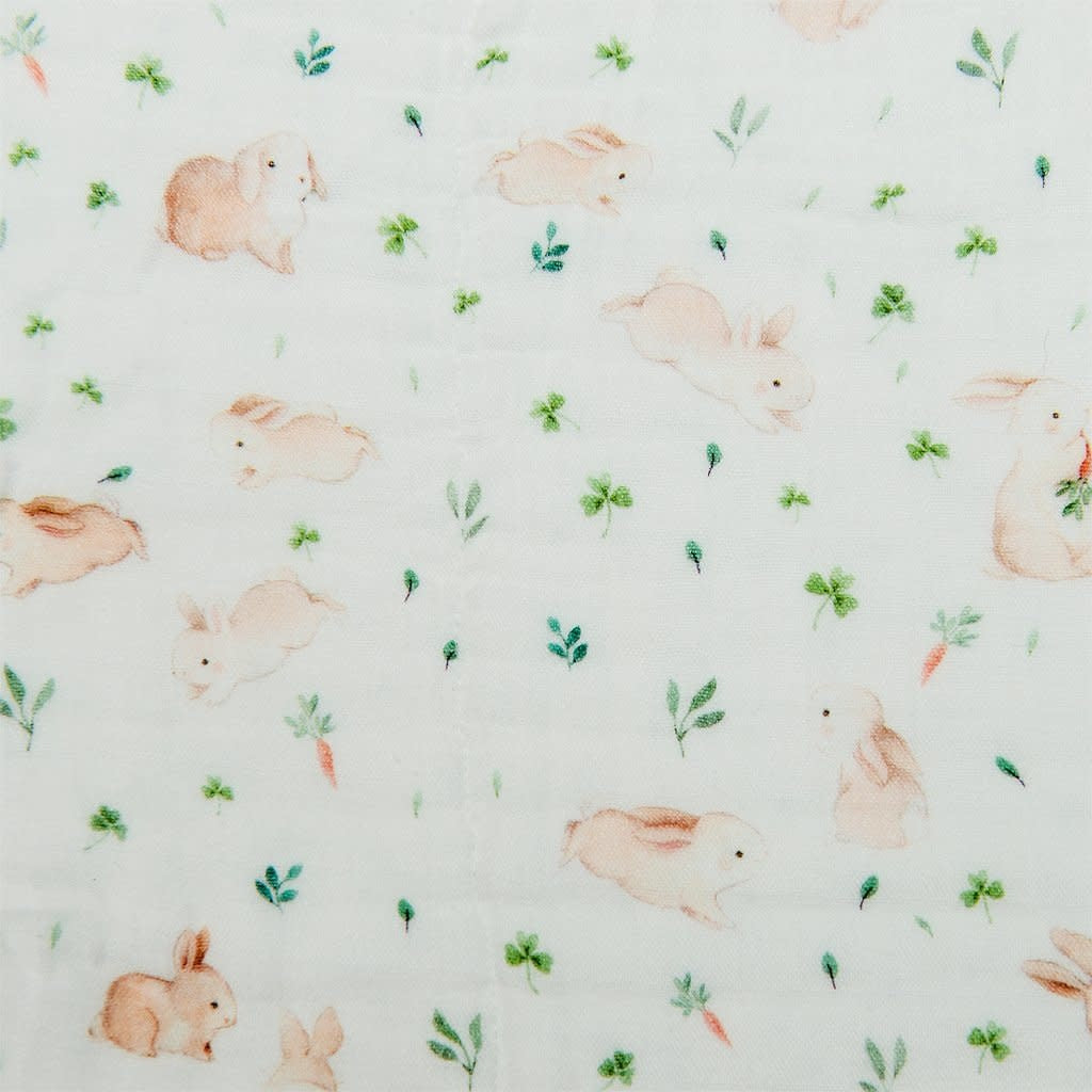 Loulou Lollipop - Bamboo Muslin Quilt, Bunny Meadow