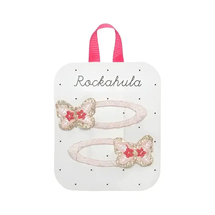 Rockahula Kids - Paquet de 2 Barrettes, Papillon Rose