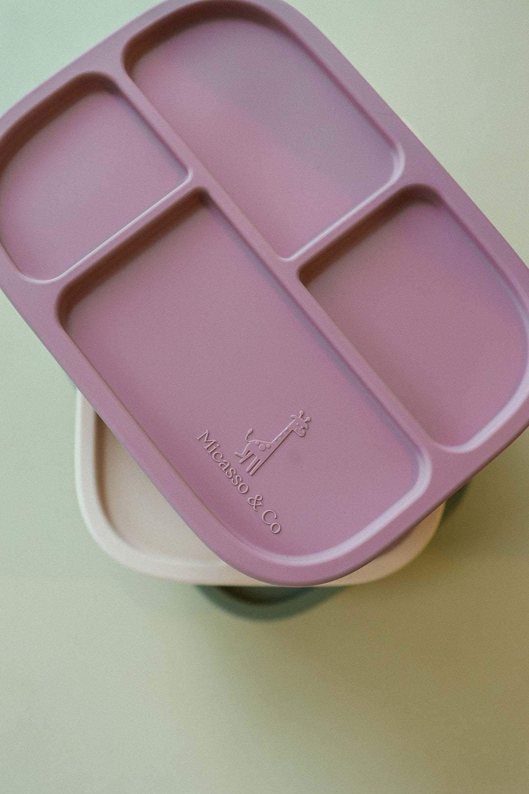 Micasso & Co - Boîte Bento en Silicone, Vieux Rose