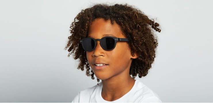 Lunettes de Soleil Retro Junior, Noir, 5-10 ans