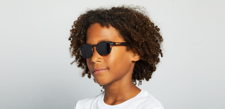 Lunettes de Soleil Retro Junior, Tortoise, 5-10 ans