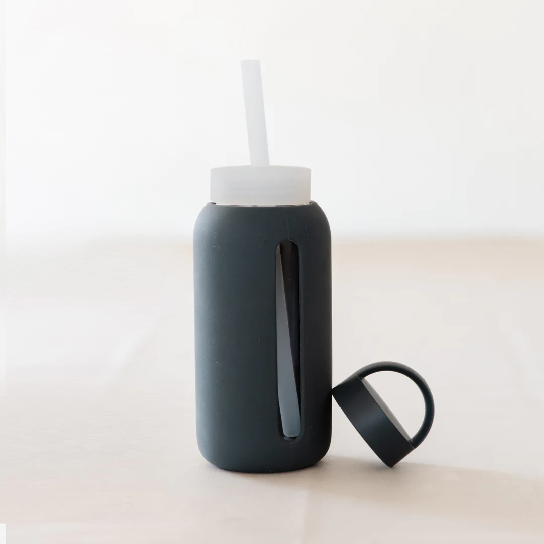 Paille et Couvercle en Silicone pour Bouteille d'Eau Mama, Sable