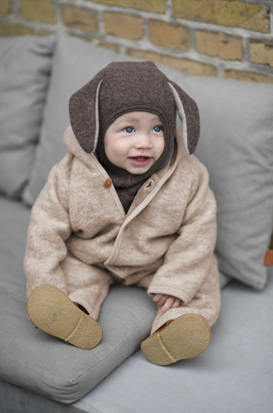 HUTTEliHUT - Wool Pooh Jumpsuit, Sand